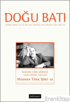 Doğu Batı Düşünce Dergisi Yıl 26 Sayı 106 - Modern Türk Şiiri 3