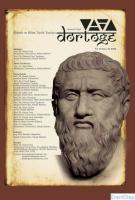 Dörtöğe Felsefe ve Bilim Tarihi Yazıları Hakemli Dergi Yıl: 11 Sayı: 21
